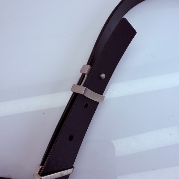 Louis Vuitton Initiales 20mm Metallic Gunmetal Belt 75/30 - Picture 11 of 13